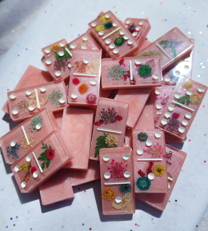 Rose flowers domino set