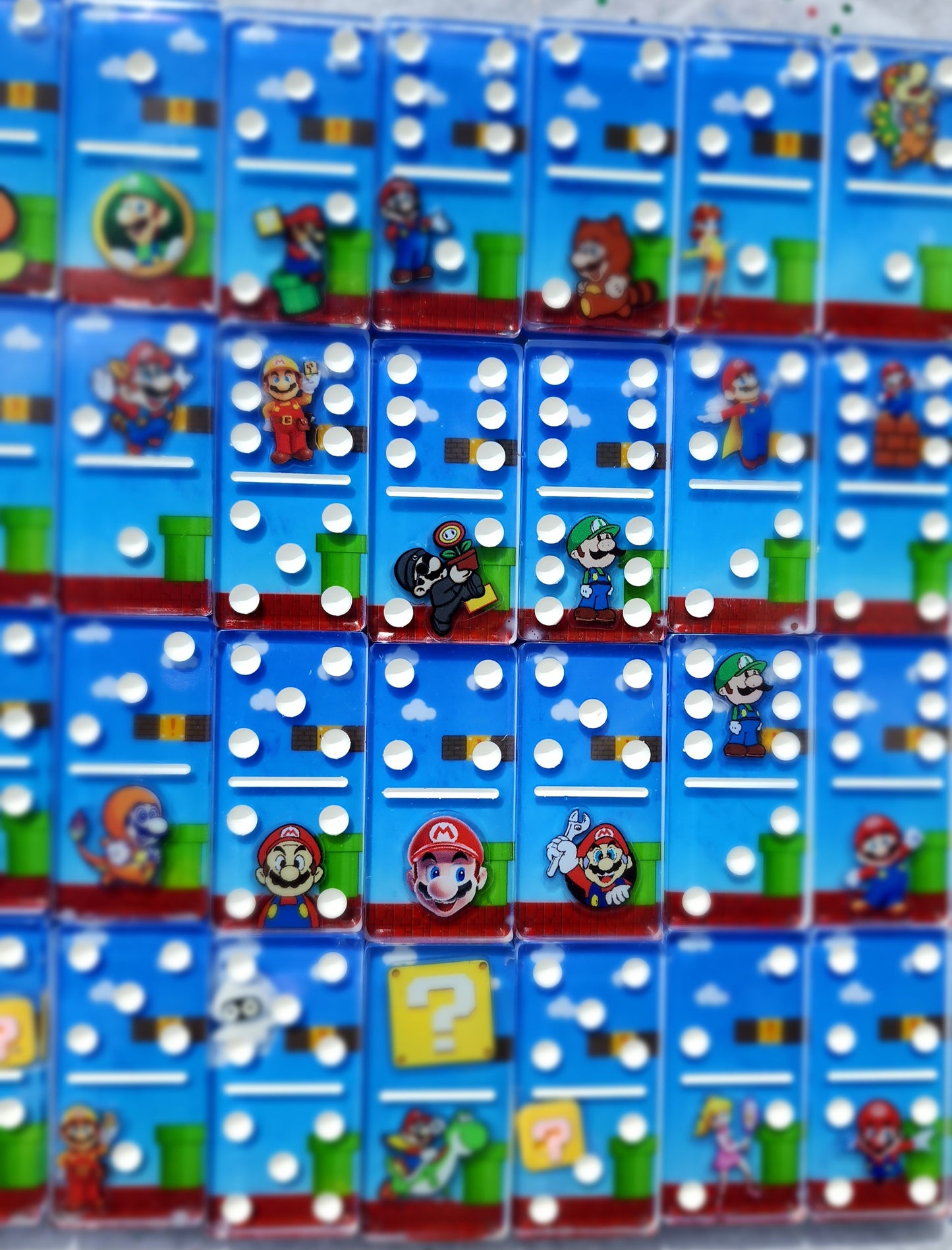 Super Mario inspired domino set
