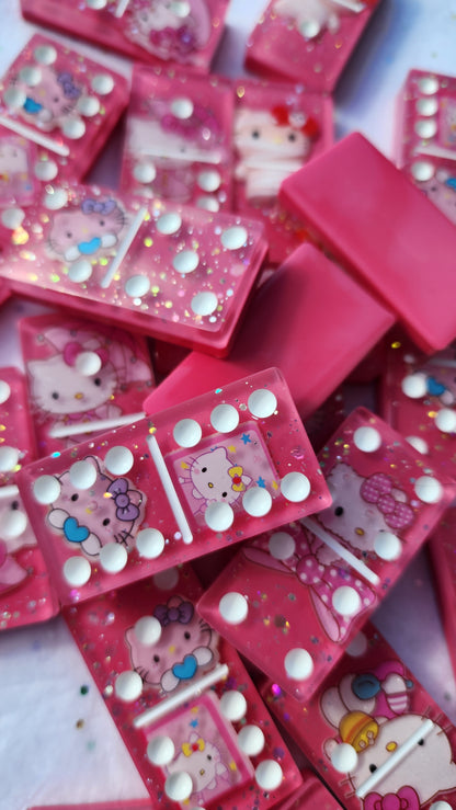 Hello kitty Pink domino set.